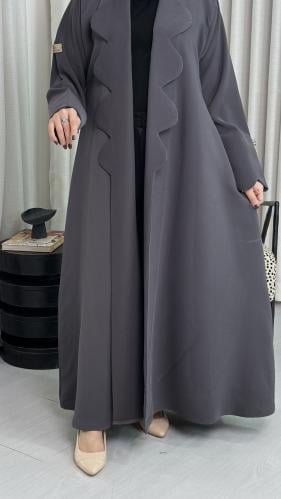 كريب اندونيسي ياقه بقصه تعرج انيق A