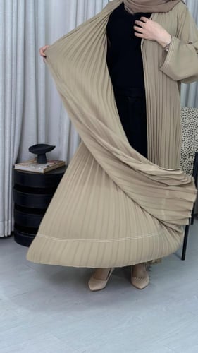 عباية كلوش مكسره قماش لمسة حرير