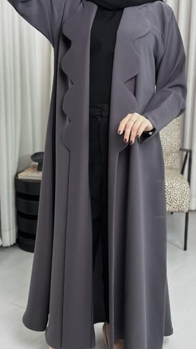 كريب اندونيسي ياقه بقصه تعرج انيق A