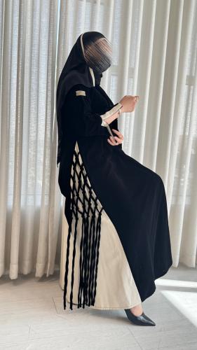 عباية مخمل قصة كلوش على تدخلية مع هدب