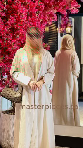 عباية حرير ياباني كلوش ساده