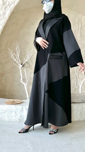 عباية كريب اندونيسي مع تفته ميكادو بياقة