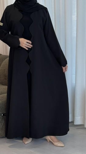 عباية قماش كريب كتان بقصه مميزه وناعمه