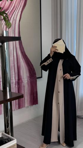 عباية كريب خفيف وكتان بازار انيقه مقفله