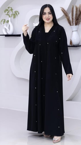 كريب سيراميك مطرز ناعم كلوش