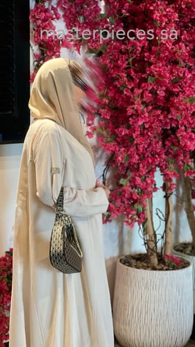 عباية حرير ياباني كلوش ساده