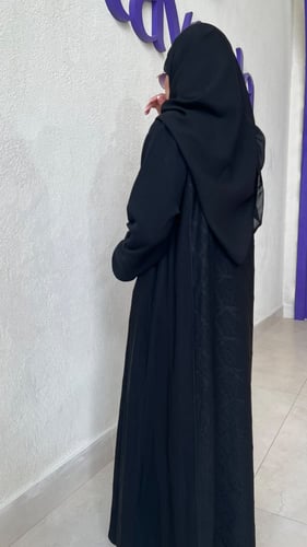 قماش باربي مع جاكار مشجر نص كلوش