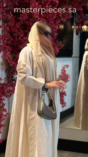 عباية حرير ياباني كلوش ساده