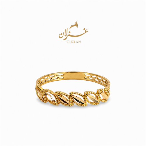 خاتم ذهب عيار 21 بتصميم مينيمال رفيع