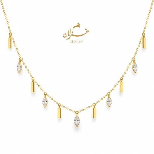 عقد تشوكر ذهب عيار 18