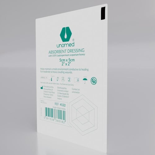 ضمادة مفردة مشبعة بعسل المانوكا بخاصية الأمتصاص (...