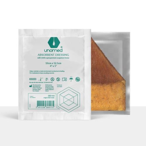 ضمادة مفردة مشبعة بعسل المانوكا بخاصية الأمتصاص (...