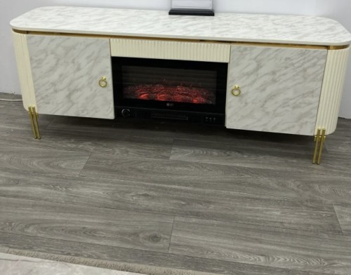 دفاية مع ديكور بديل رخام