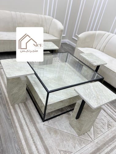 طقم طاولات بديل رخام
