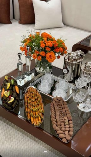 طقم طاولات ارضيه 5 قطع