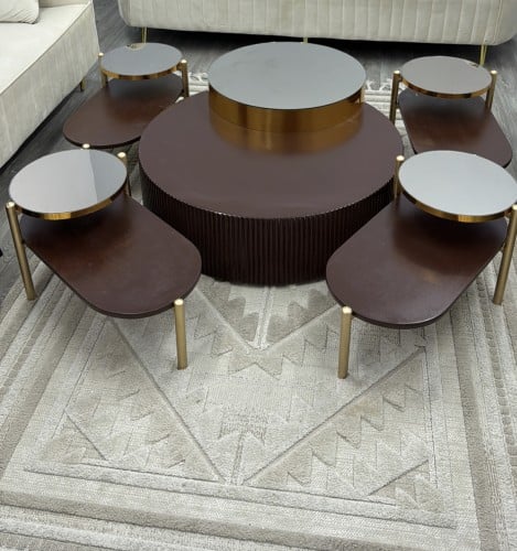 طقم طاولات ارضيه 5 قطع