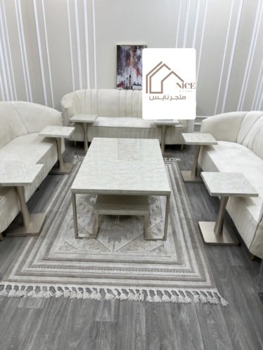 طقم طاولات بديل رخام