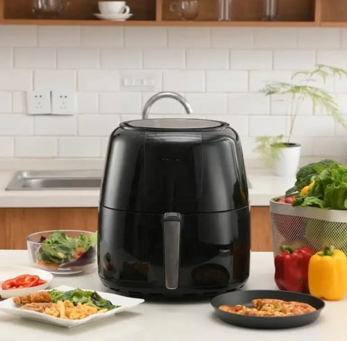 قلاية جي في سي برو 9 لتر مع ملحقات , اسود - GVCAF-...