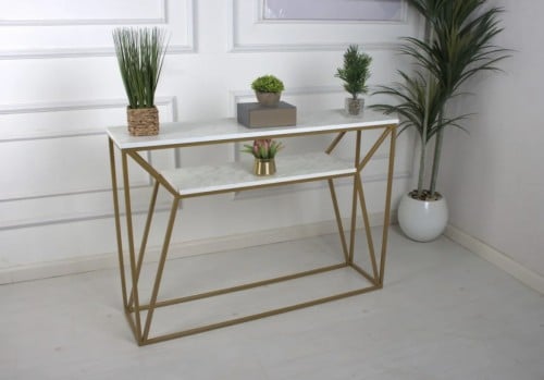 مدخل حديد سطح بديل رخام ابيض