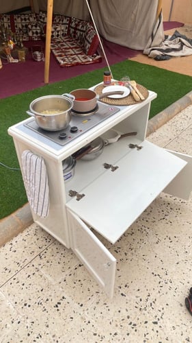 عربة فرن متنقلة كهرباء