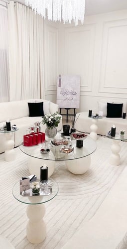 طقم طاولات ضيافة 5 قطع رش امريكي