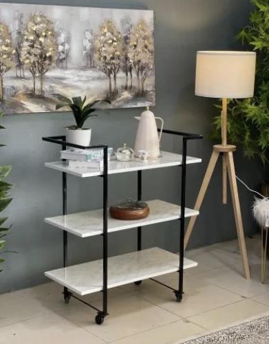 عربة تقديم بديل رخام