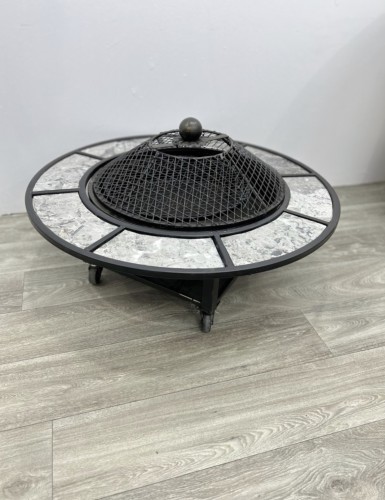 منقل حطي دائري