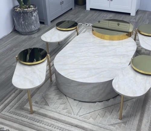 طقم طاولات ارضية 5 قطع