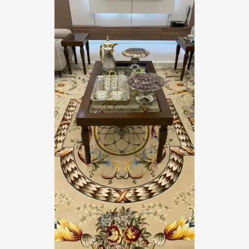 طقم طاولات رئيسية مع 6 خدمه