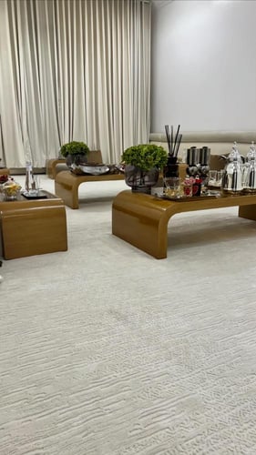 طقم طاولات ارضيه 7 قطع | قطعتين رئيسيه و 5 قطع خدم...