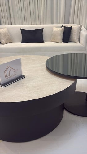 طاولات تقديم قطعتين | تنفيذ اللون حسب الطلب