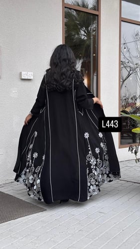 عباية كريب سبشل تطريز كمبيوتر قصة عادية