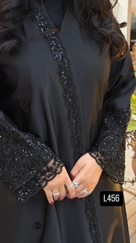 عباية هاي سوفي تطريز كمبيوتر قصة عادية