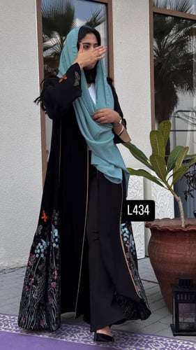 عباية كريب سبشل تطريز كمبيوتر قصة عادية ستريت