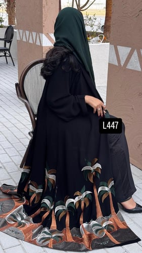 عباية كريب سبشل تطريز كمبيوتر قصة عادية ستريت