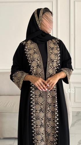 عباية كريب سبشل تطريز كمبيوتر قصة عادية