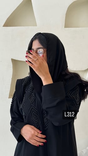 عباية كريب ملكي شك يدوي قصة عادية ستريت