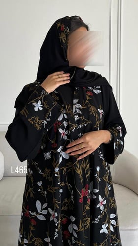 عباية تل مبطنة تطريز كمبيوتر قصة عادية