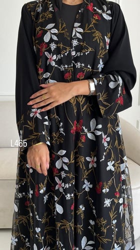 عباية تل مبطنة تطريز كمبيوتر قصة عادية