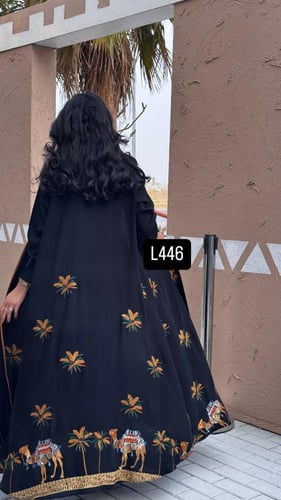 عباية كريب سبشل تطريز كمبيوتر قصة عادية ستريت