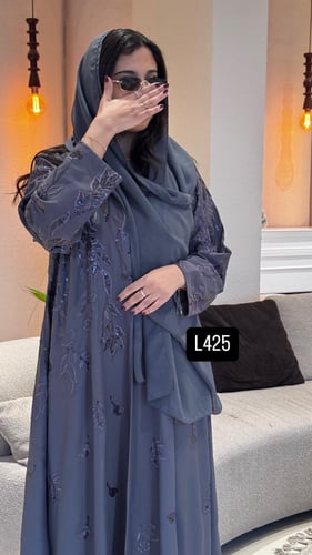 عباية كريب اوكراني ترتر وتطريز كمبيوتر قصة عادية س...