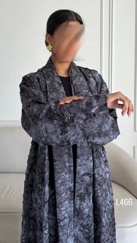 عباية جاكار منتش مع شك يدوي قصة عادية ستريت