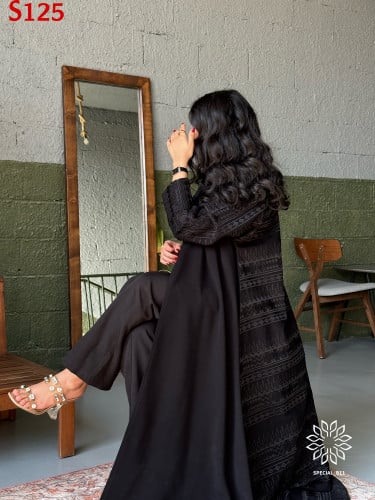 عباية كريب سبشل تطريز كمبيوتر قصة عادية