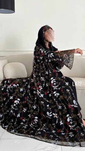 عباية تل مبطنة تطريز كمبيوتر قصة عادية ستريت