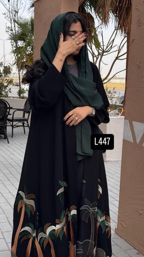 عباية كريب سبشل تطريز كمبيوتر قصة عادية ستريت