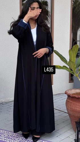 عباية كريب سبشل ترتر و تطريز كمبيوتر قصة عادية ستر...