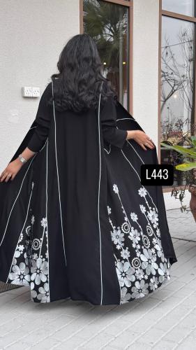 عباية كريب سبشل تطريز كمبيوتر قصة عادية