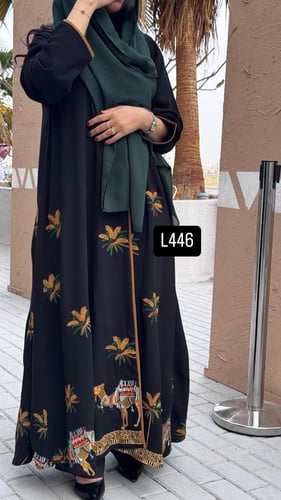 عباية كريب سبشل تطريز كمبيوتر قصة عادية ستريت