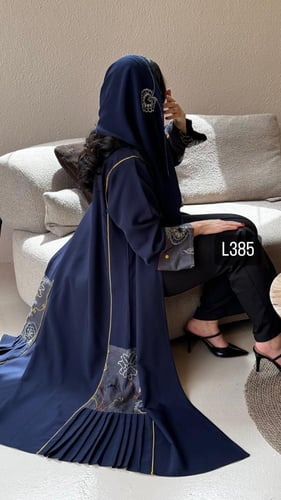 عباية كريب صيفي تطريز كمبيوتر قصة عادي ستريت