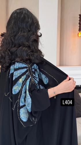 عباية كريب سبشل رسم يدوي وشك يدوي قصة بشت